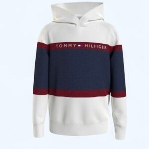 NWT Tommy Hilfiger Boys Colorblock Hooded Sweater‎